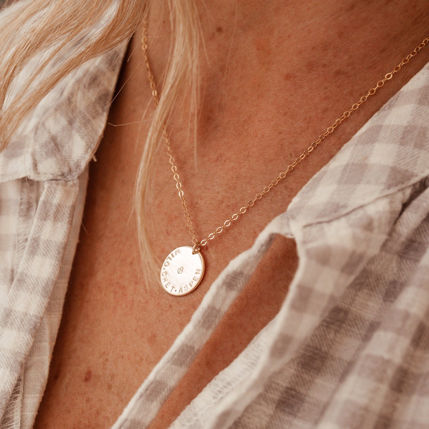 Large Pendant Single Hole Necklace