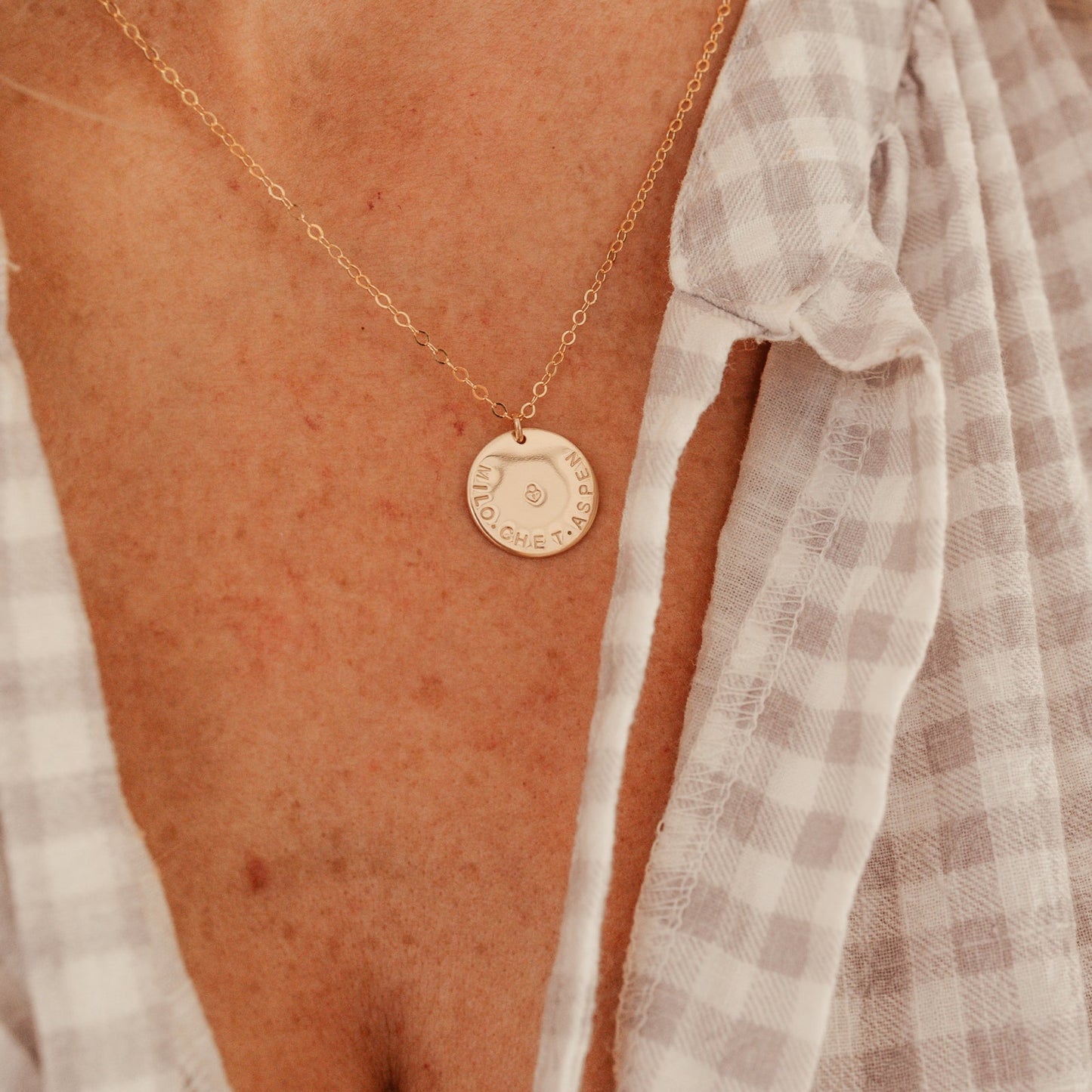 Large Pendant Single Hole Necklace