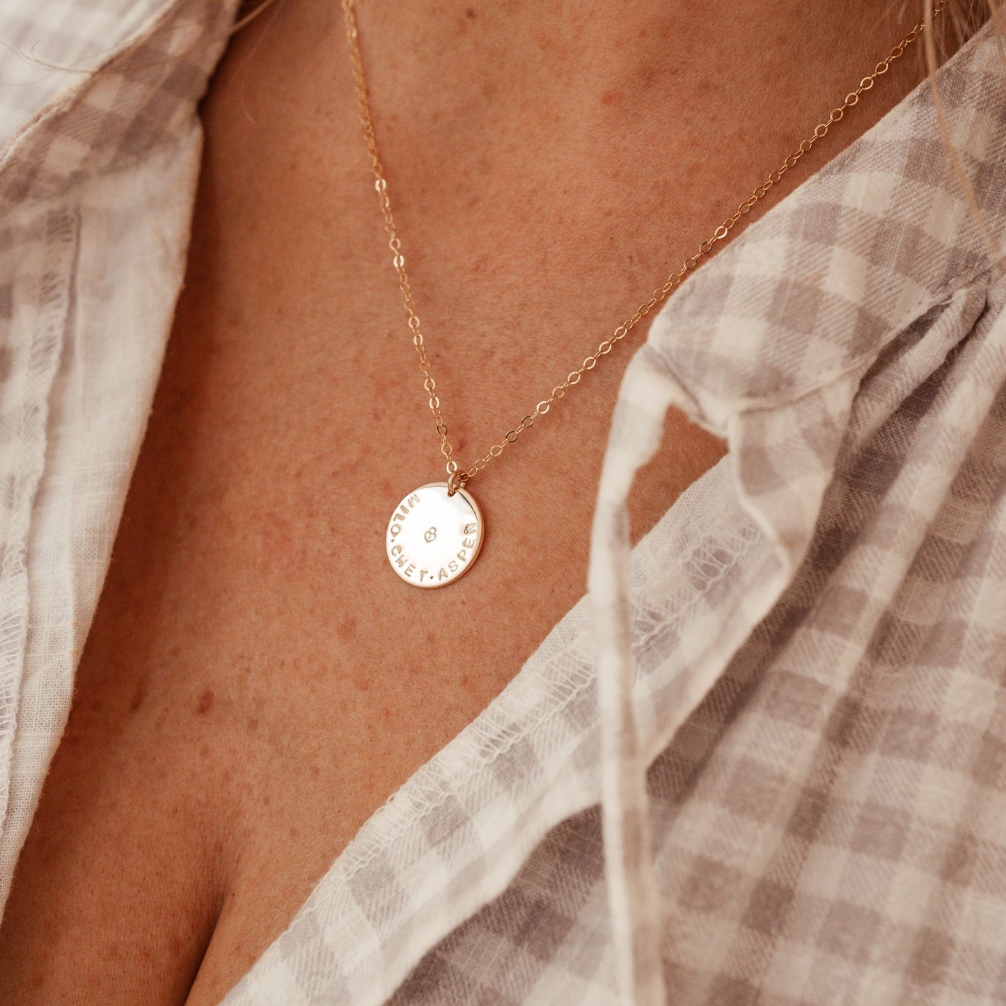 Large Pendant Single Hole Necklace
