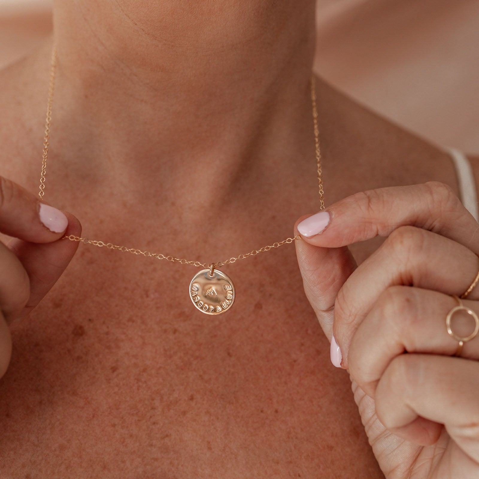 Asha • Large Pendant Single Hole Necklace