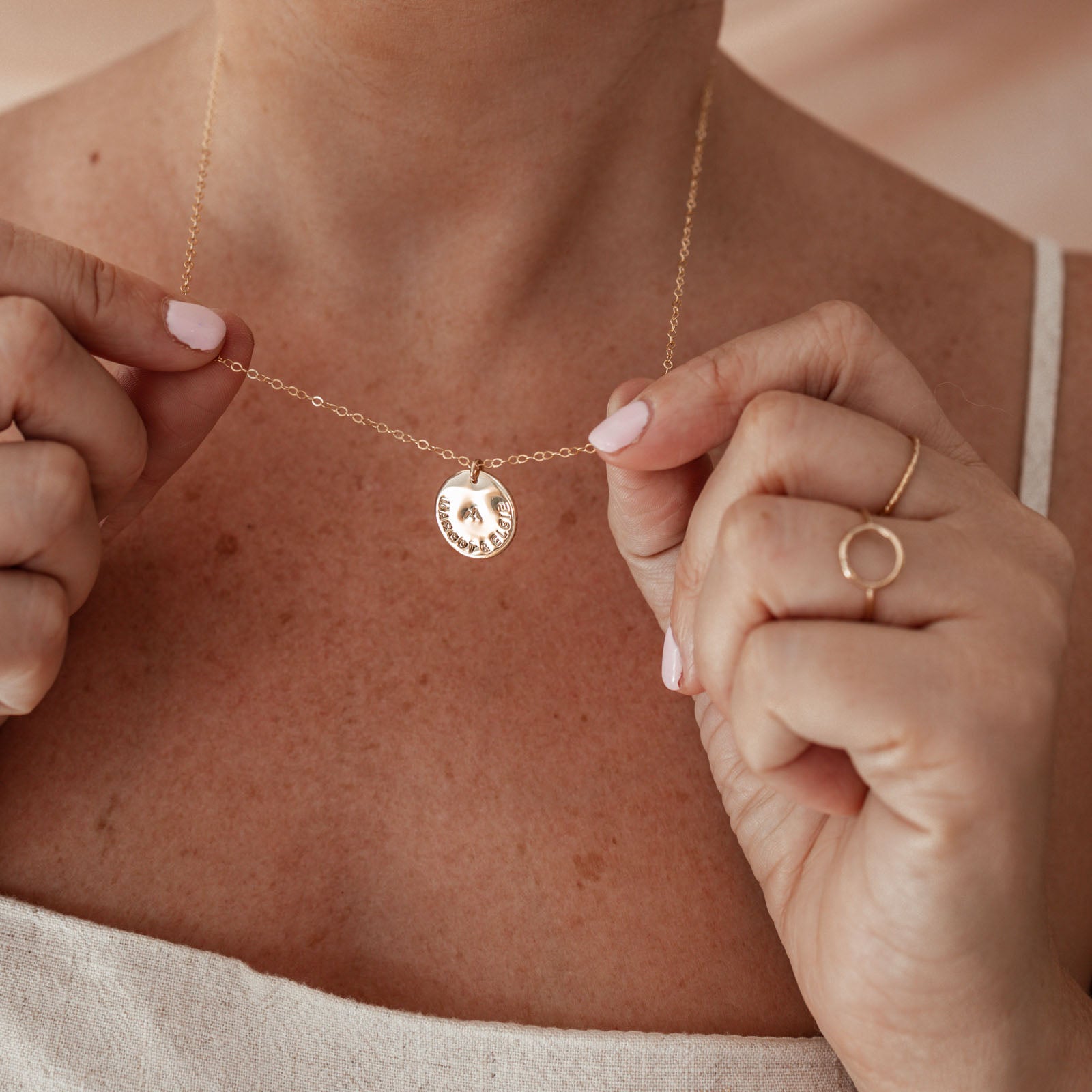 Asha • Large Pendant Single Hole Necklace