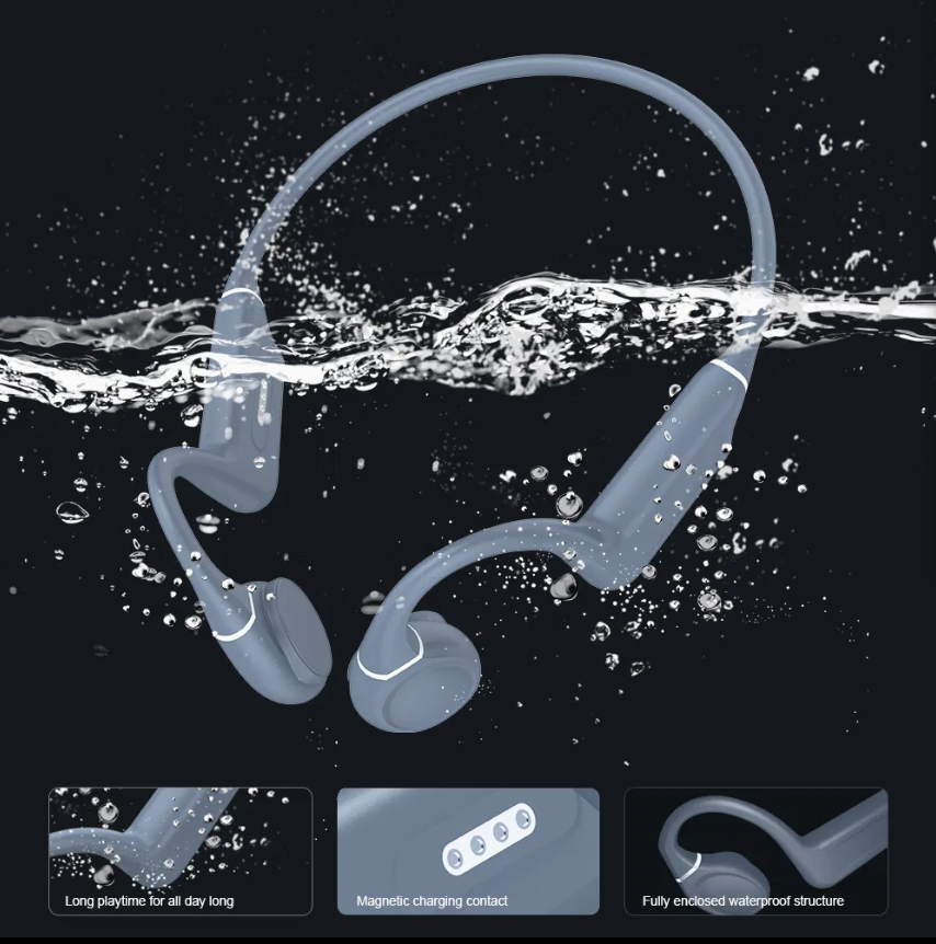 Es-910plus Open Ear Bluetooth Headset for Running and Workouts Bone Conduction Headphones Wireless Earphone