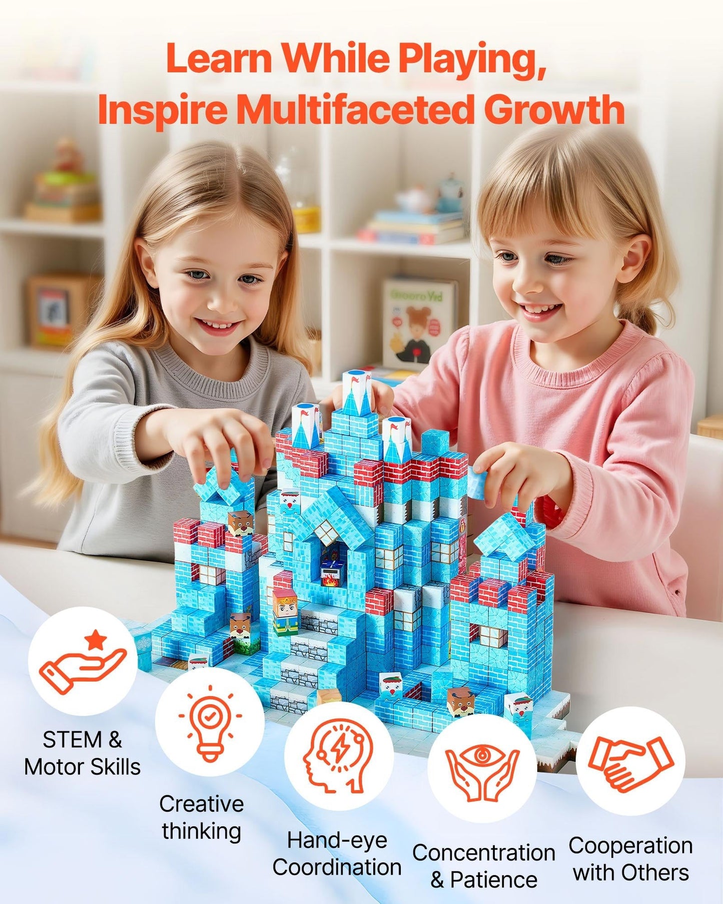 Arctic Castle Magnetic Building Set – 150PCS