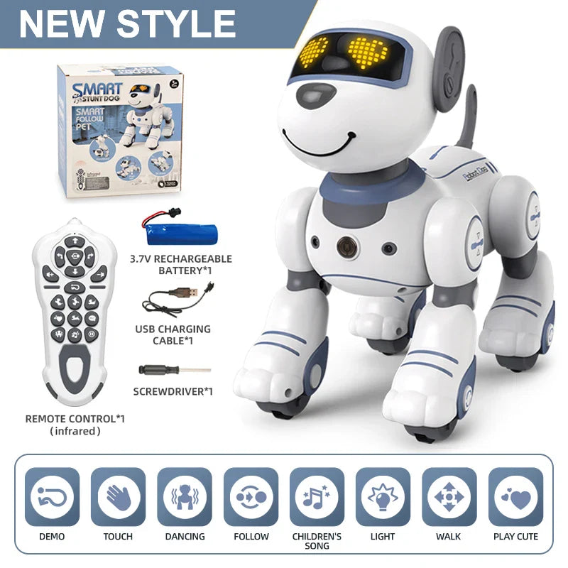 Interactive Robot Dog with Programming, Stunt Features, Touch Sensors