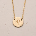 Star Sign Necklace • Medium Double Hole Pendant Necklace