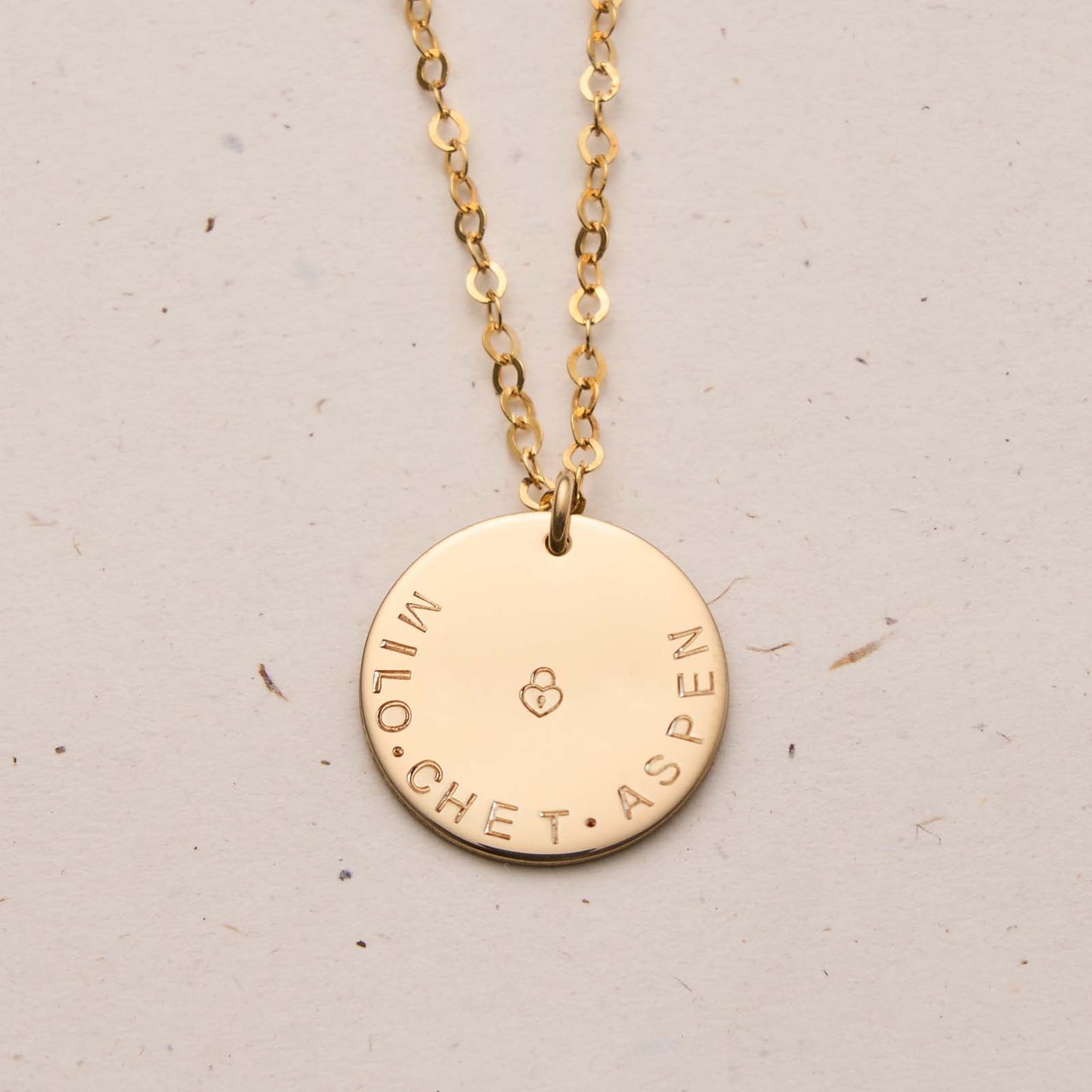 Large Pendant Single Hole Necklace