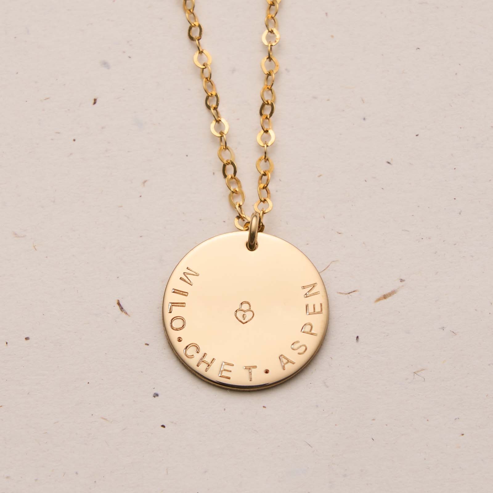 Asha • Large Pendant Single Hole Necklace