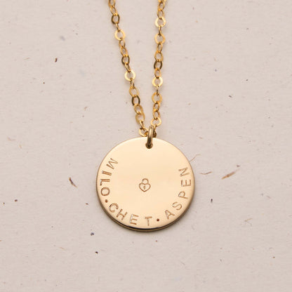 Large Pendant Single Hole Necklace