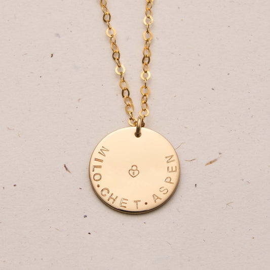 Large Pendant Single Hole Necklace