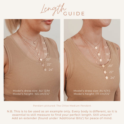 Juniper • Tiny Oval Necklace