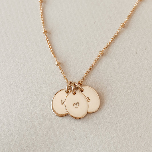 Juniper • Tiny Oval Necklace