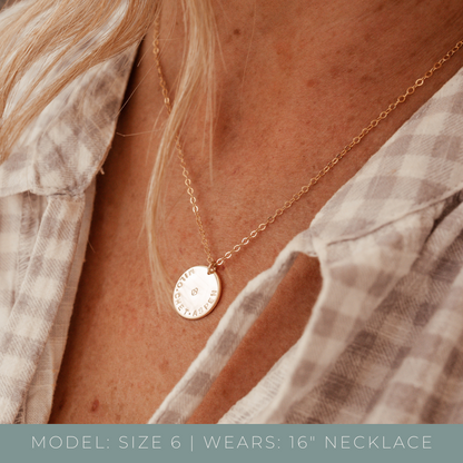 Large Pendant Single Hole Necklace