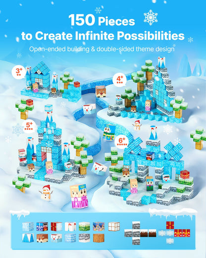 Arctic Castle Magnetic Building Set – 150PCS